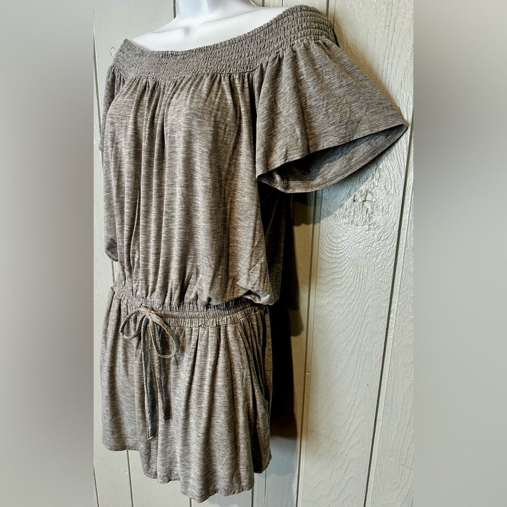 New York & Company Gray Soho Street Romper - Picture 4 of 6